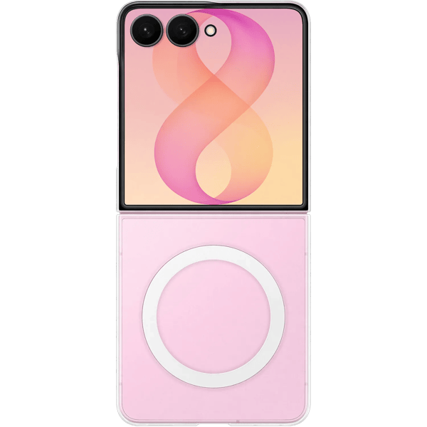 SAMSUNG FLIP8 clear magnet QI2 suojakotelo
