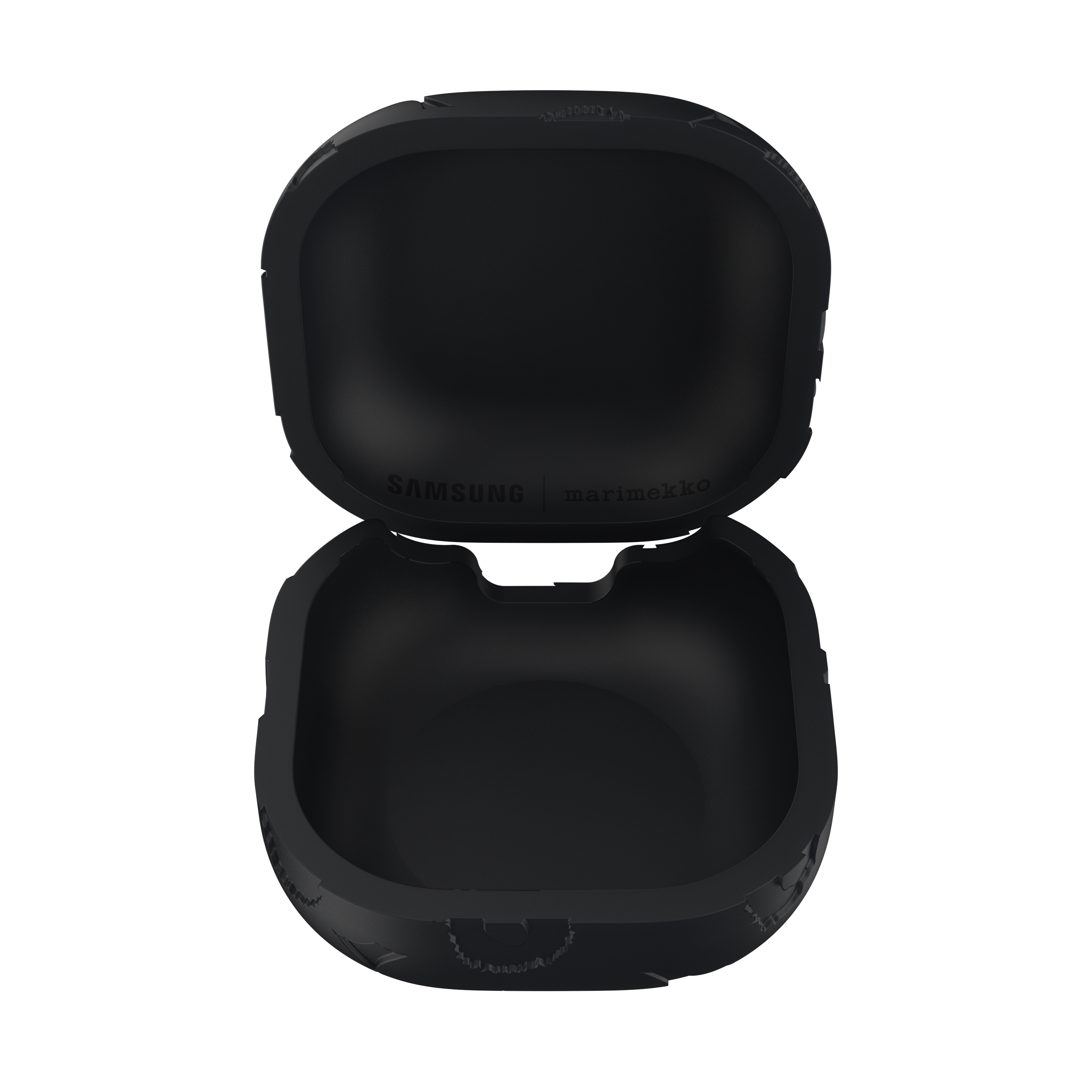 24SS■marimekko■Galaxy Buds シリコンケース ブラック Unikko The Samsung x Marimekko limited-edition collaboration