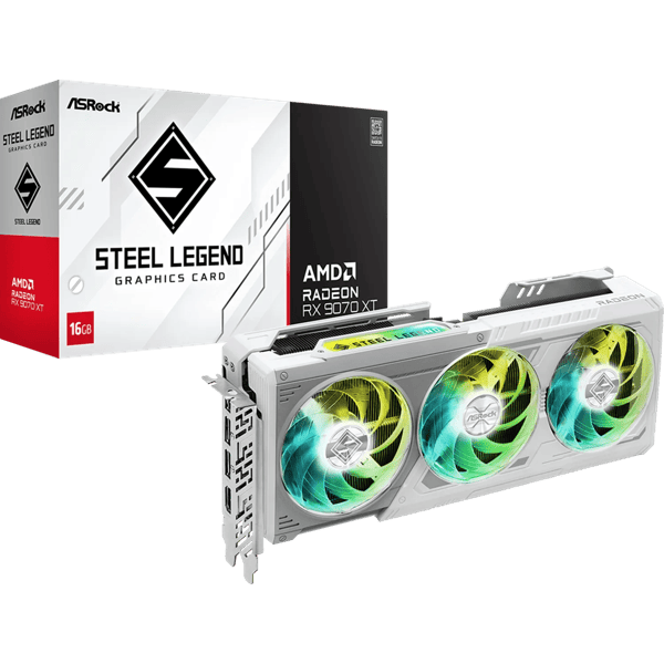 ASRock Steel Legend Radeon RX 9070 XT 16 GB näytönohjain