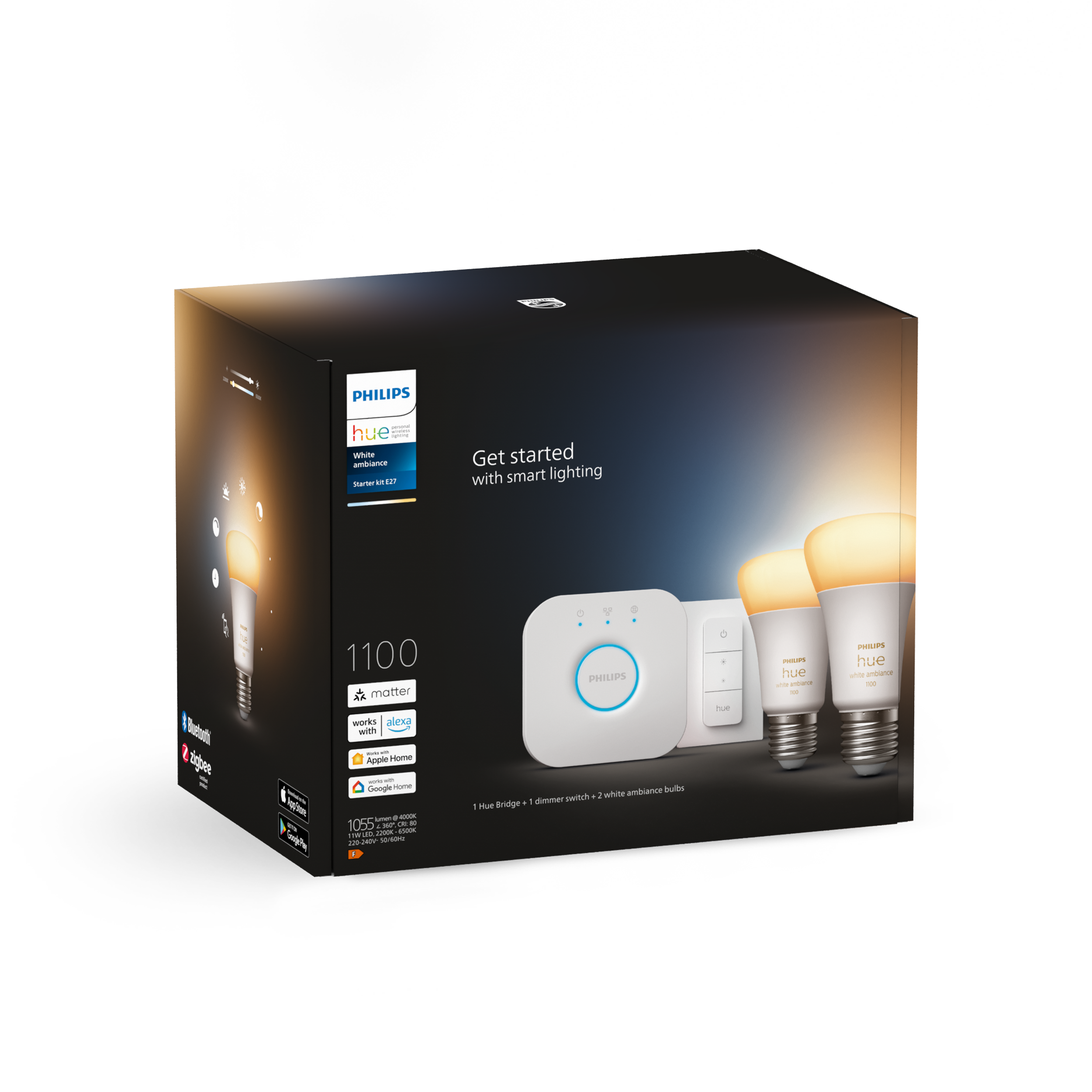 Philips Hue White Ambiance E27 -aloituspakkaus | Telia