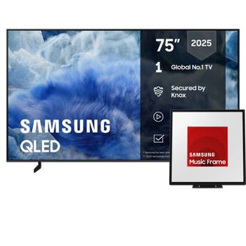 Samsung 75" QLED 4K Smart TV (2025) + Music Frame -kaiutin