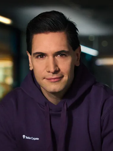 Sam Rabar, säkerhetsexpert på Telia