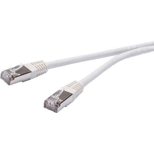 Vivanco RJ45 ethernet cable, M-M 1m Cat 6 white