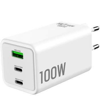 Grateq Halti GaN 2 x USB-C + 1 x USB-A 100 W -laturi