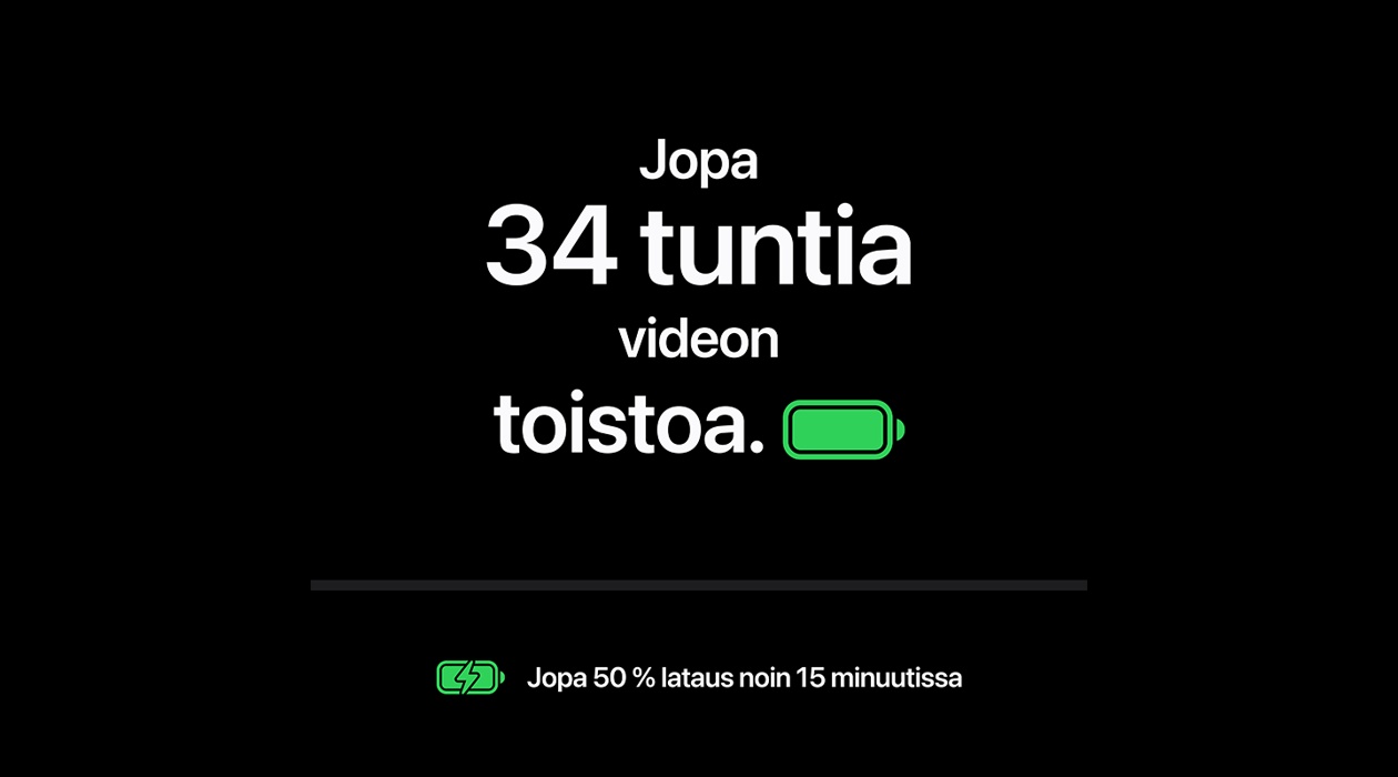 Harppaus akunkestossa.