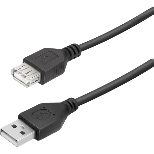 Vivanco USB-A Cable M-F 1.5m black