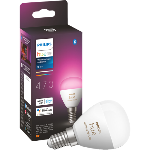 Philips Hue kruunulamppu P45 E14 01