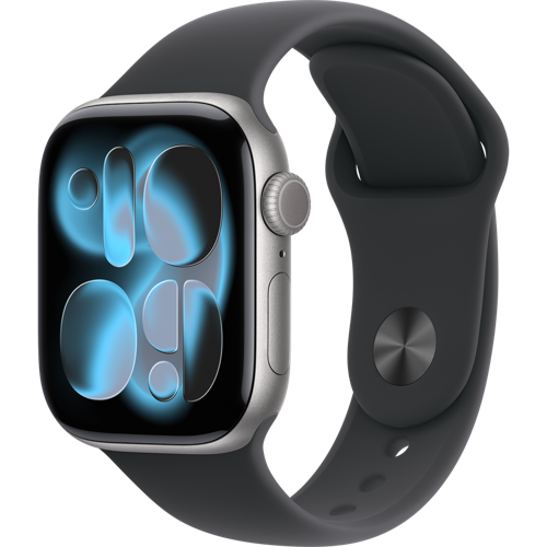 Apple_Watch_Series_11_42mm_Space_Gray_Aluminum_Black_Sport_Band_34FR_Screen__USEN