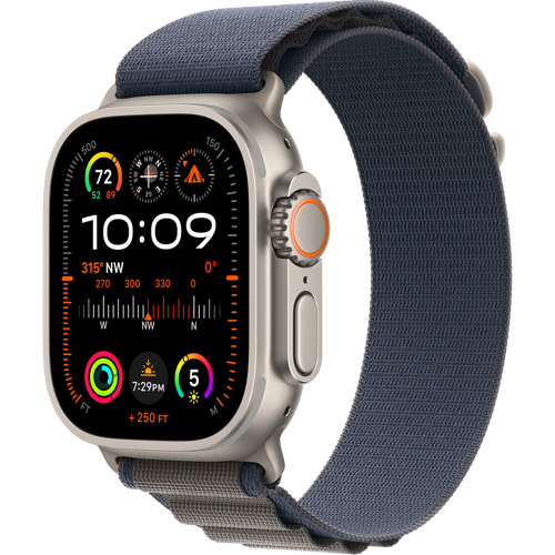 Apple_Watch_Ultra_2_Cellular_49mm_Titanium_Blue_Alpine_Loop_34FR_Screen__USEN