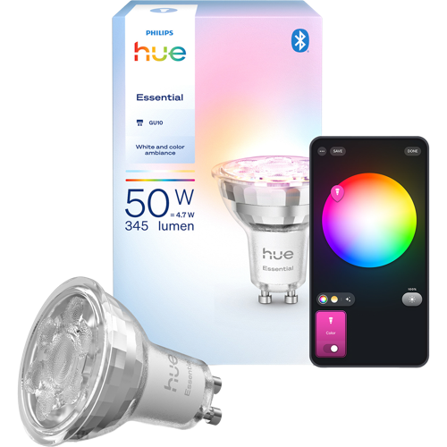 Philips Hue Essential GU10 kohdelamppu 01