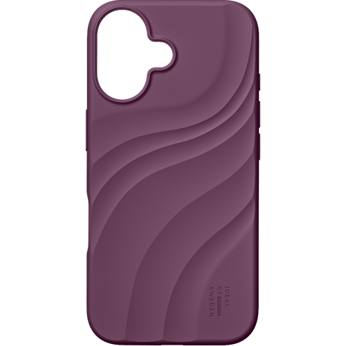 Ideal of Sweden Soft Swirl Silicone Case MagSafe iPhone 17 Velvet Plum 5
