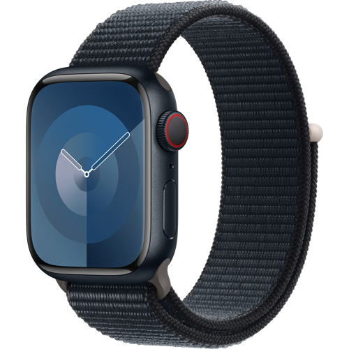 Apple_Watch_Series_9_Cellular_41mm_Midnight_Aluminum_Midnight_Sport_Loop_34FR_Screen__USEN