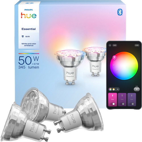 Philips Hue Essential GU10 kohdelamppu 3 kpl