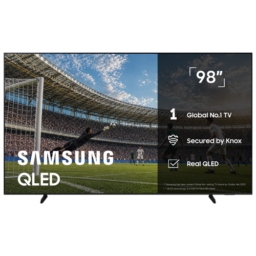 Samsung 98" QLED 4K Smart TV football hero