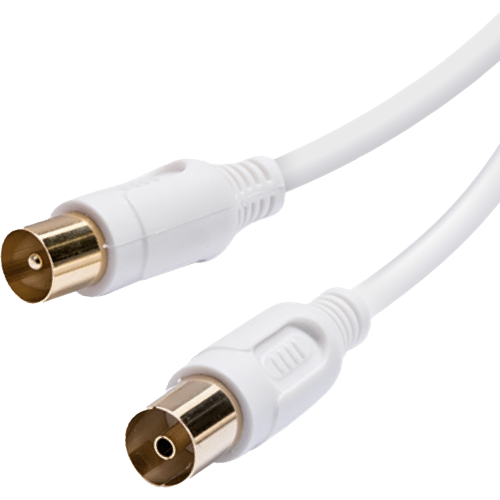 Vivanco Antenna Coaxial Cable M-F 1.5m 90dB White