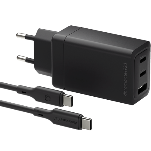 dbramante1928 re-charge IT Bundle 70W EU Wall Charger 2m USB-C Cable Black  1