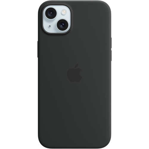 iphone 15 plus silicone case with magsafe black 