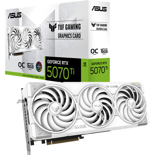 ASUS TUF Gaming GeForce RTX 5070 Ti 16GB GDDR7 White OC Edition 02
