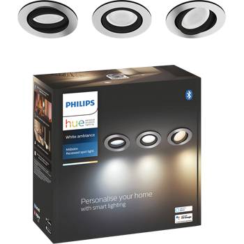 Philips Hue upotettava Milliskin -kohdevalaisin (3kpl)