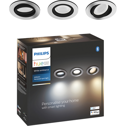 Philips Hue Upotettava Milliskin-kohdevalaisin, 3 kpl 01