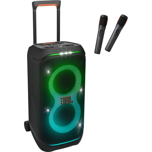 JBL Partybox Stage 320 Wireless Mics paketti musta