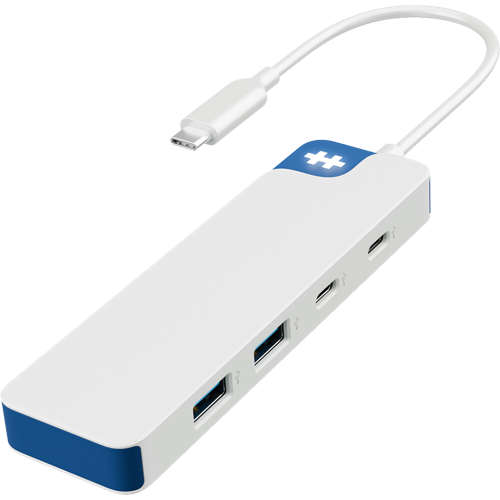Hyper HyperDrive Flex 4 Port USB-C Combo Hub blue