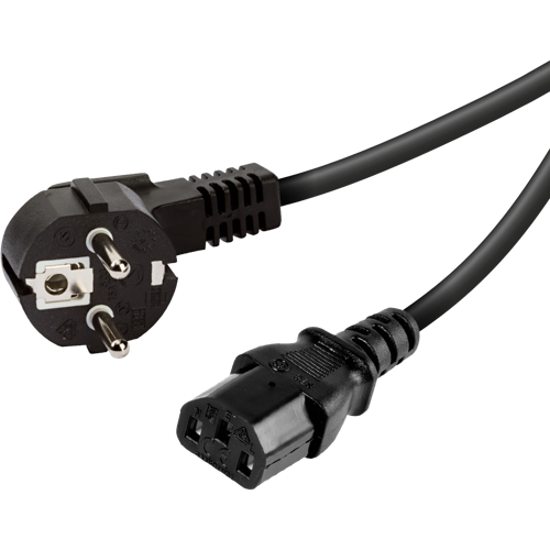 Vivanco Schuko/IEC 3-pin power cable 1.8m black