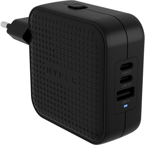 Hyper®️ HyperJuice®️ 70W USB-C GaN Travel Charger (3C+1A) - Black 01