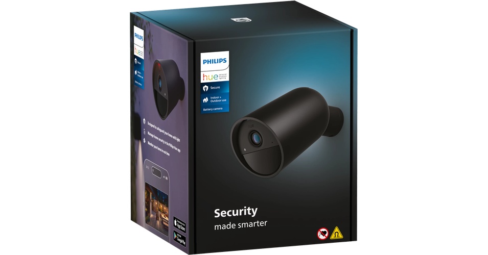 Philips Hue Secure Cam Battery -valvontakamera | Telia