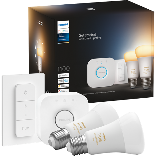 Philips Hue White Ambiance E27 aloituspakkaus 1