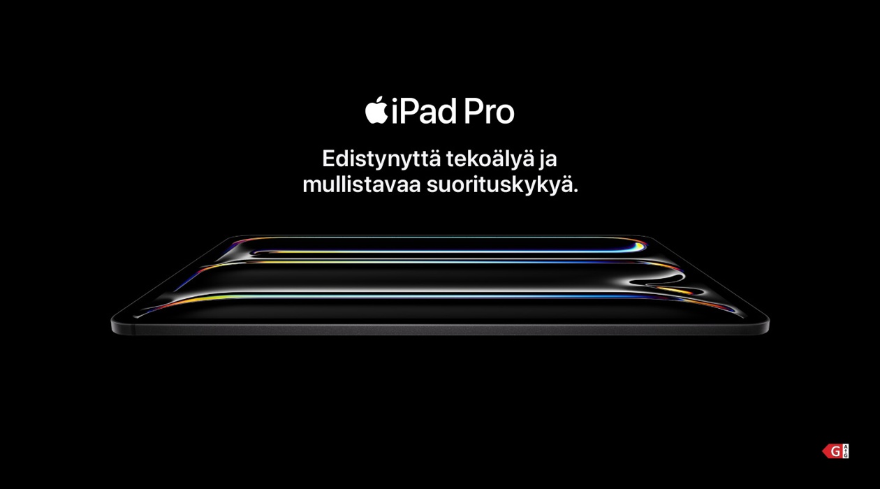 iPad Pro. Potenssiin M5.