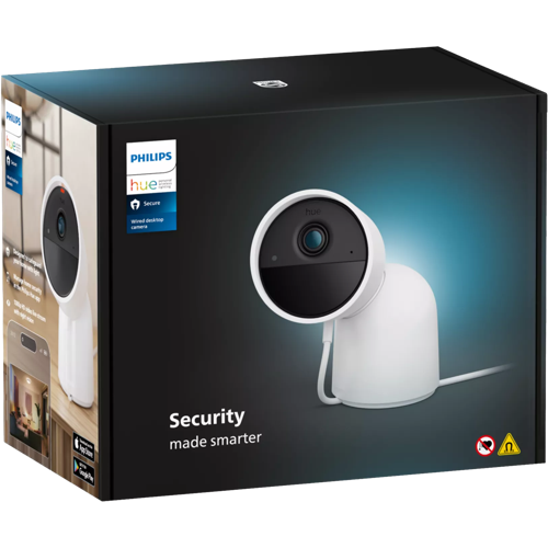 Hue Secure Camera desktop white 1