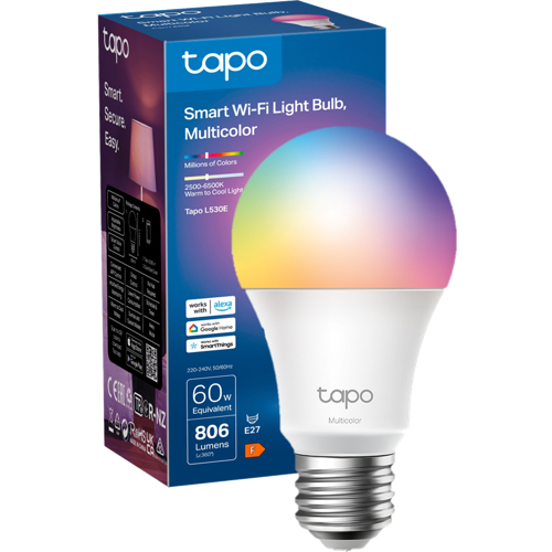 TP-Link Tapo L530E LED-älylamppu E27 01