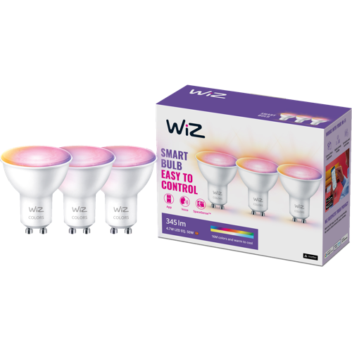 WIZ 50W WI-FI LED Lamppu GU10 3 kpl 1