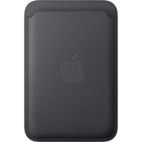 apple finewoven wallet with magsafe black 1