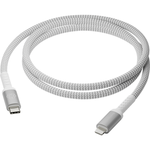  Dbramante re-charge Pro - Braided Cable 1.2m USB-C to Lightn -White_ 1