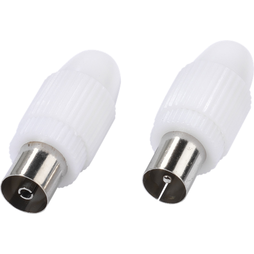 Vivanco Coaxial Connectors M/F 4.5-7.5mm 2pcs