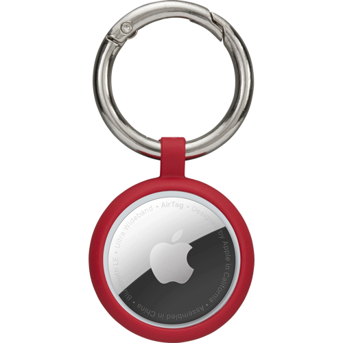 GLKRCARE1311 - Greenland - AirTag Key Ring - Candy Apple Red 1