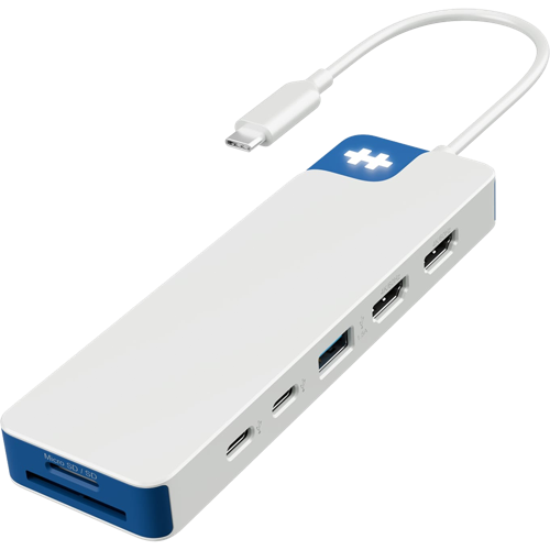 Hyper HyperDrive Flex 9 Port Dual 4K HDMI USB-C Hub blue