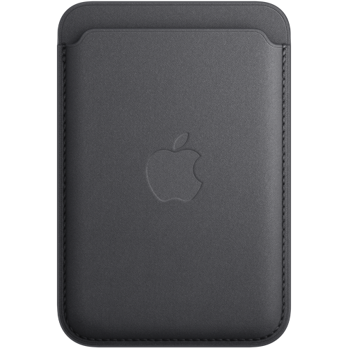 apple finewoven wallet with magsafe Black 1
