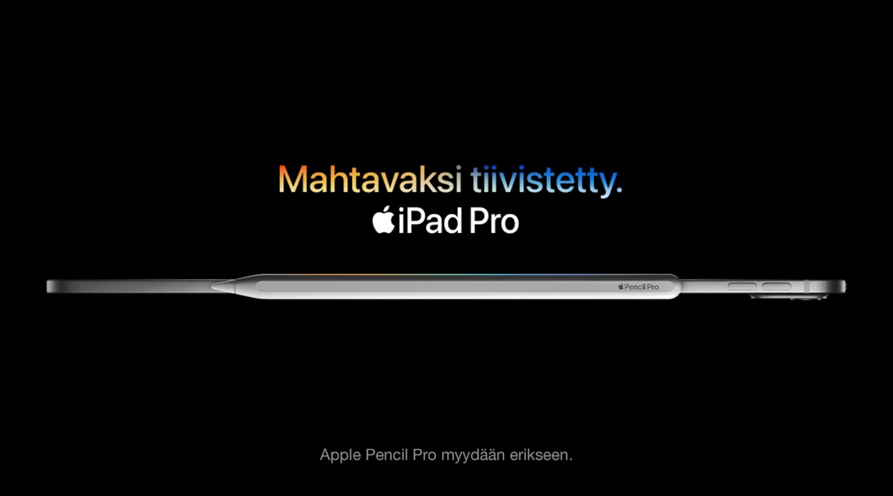 iPad Pro. Mahtavaksi tiivistetty.