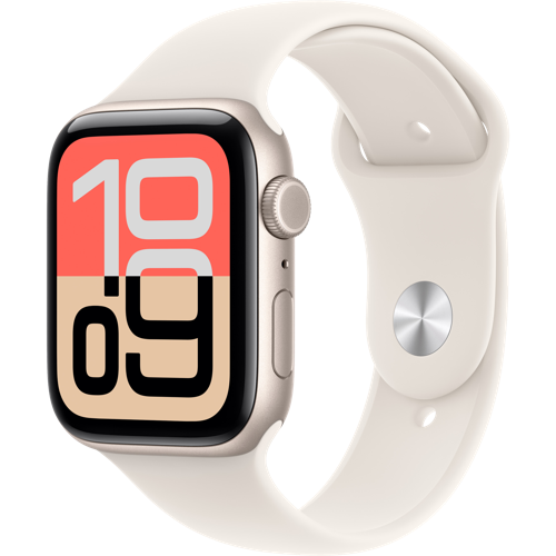 Apple Watch SE 3 GPS+Cellular 44 mm Starlight Sport Band 1