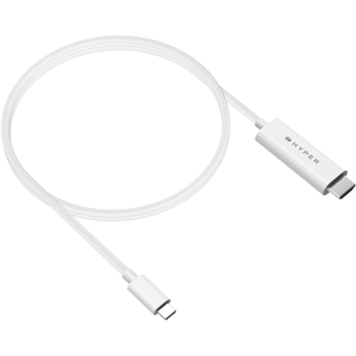 Hyper®️ HyperDrive®️ USB-C to HDMI 4K60Hz Cable - White 1