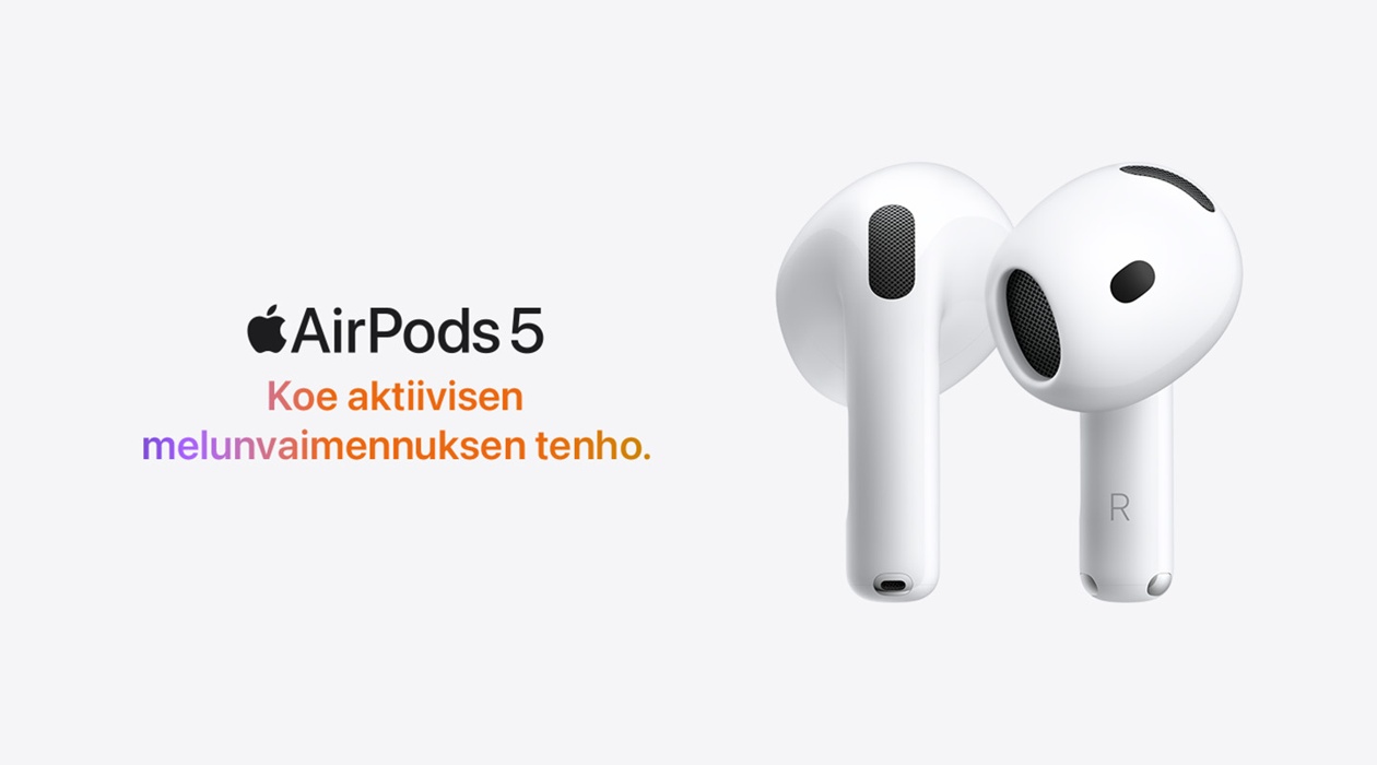 AirPods 5. Ylivertaista melunvaimennusta kaikille.