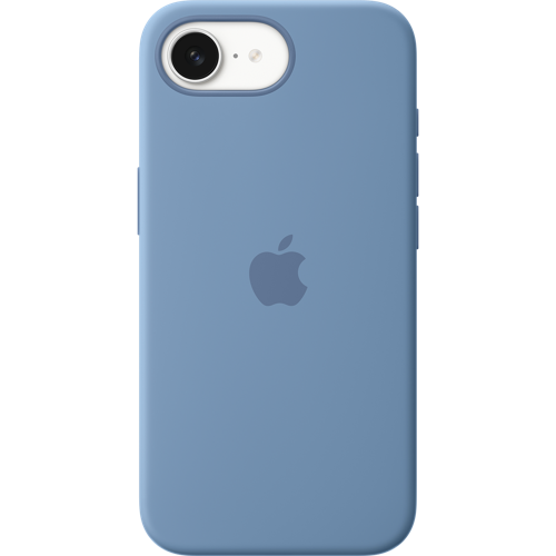 iPhone 16e Silicone Case Winter Blue 1