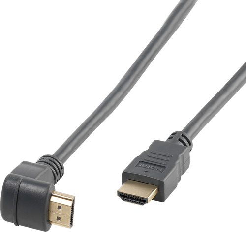 Vivanco HDMI Cable M-M 90 Angle 4K/24Hz black