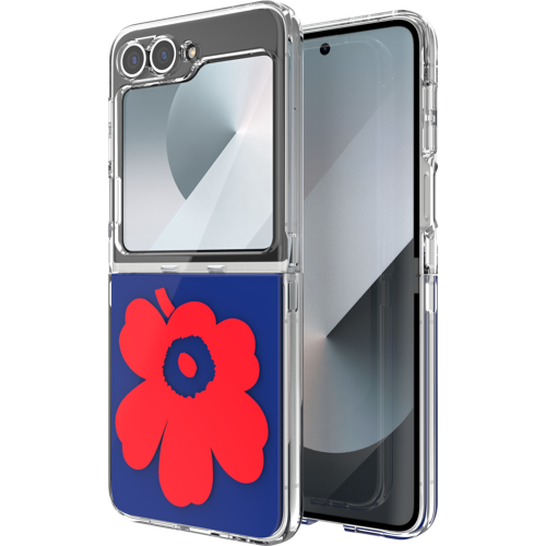 Samsung X Marimekko Dual Layer Case Flip6 Navy/Red 01
