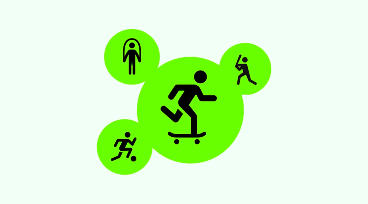 Lapsille sopivia treenejä ja hupia.