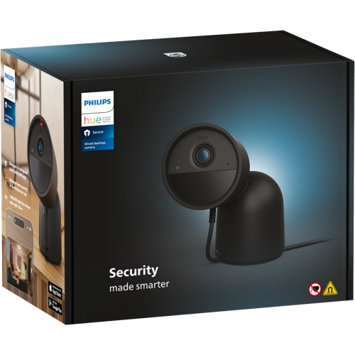 Hue Secure Camera desktop black 1