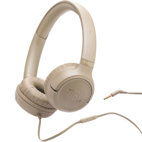 JBL TUNE 530 ON-EAR WIRED BEIGE 01